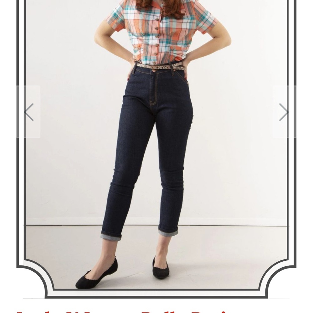 High Rise Women's Jeans - Dark Blue